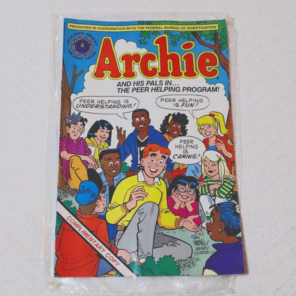 Archie and His Pals in The Peer Helping Program Comic Book 1991 FBI Spec…